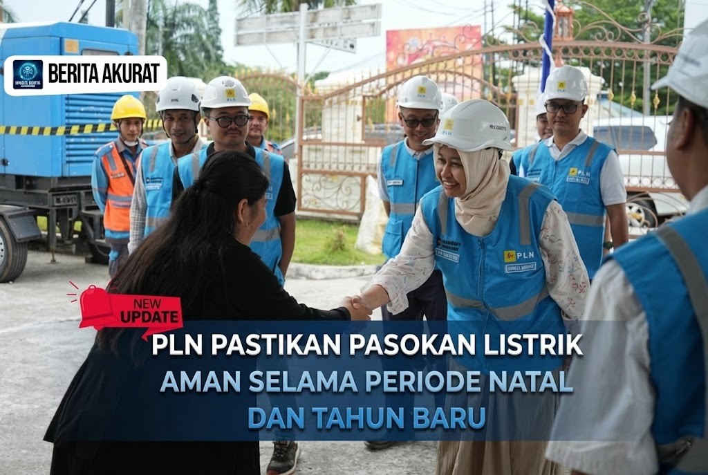 PLN Pastikan Pasokan Listrik Sumbagsel Aman Selama Periode Natal dan Tahun Baru