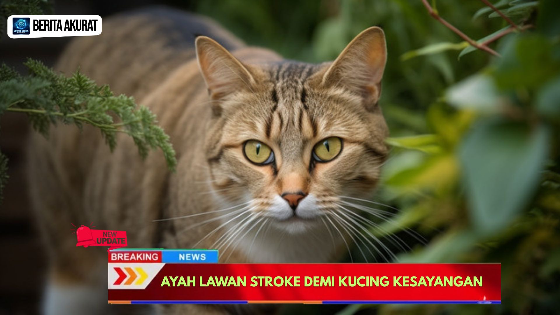 Ayah Lawan Stroke Demi Kucing Kesayangan