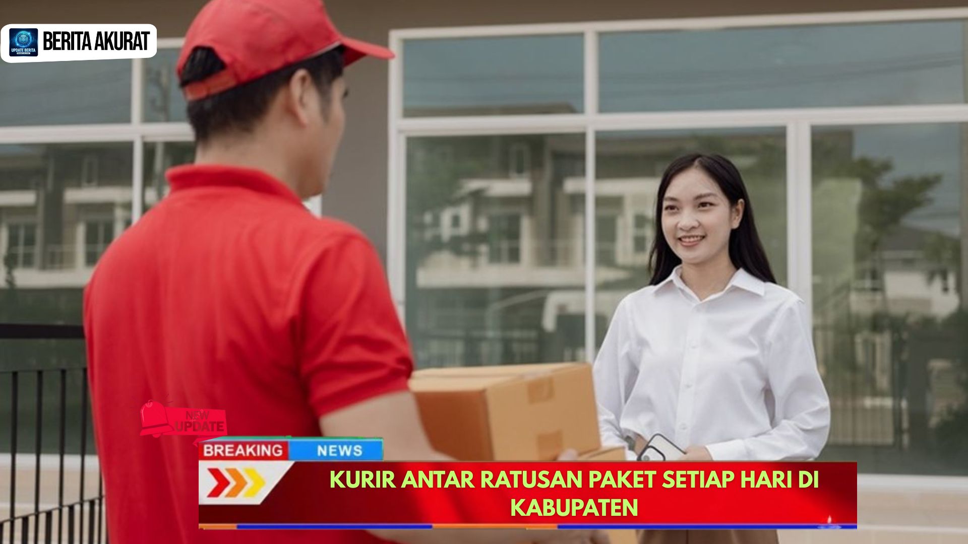 Kurir Antar Ratusan Paket Setiap Hari di Kabupaten