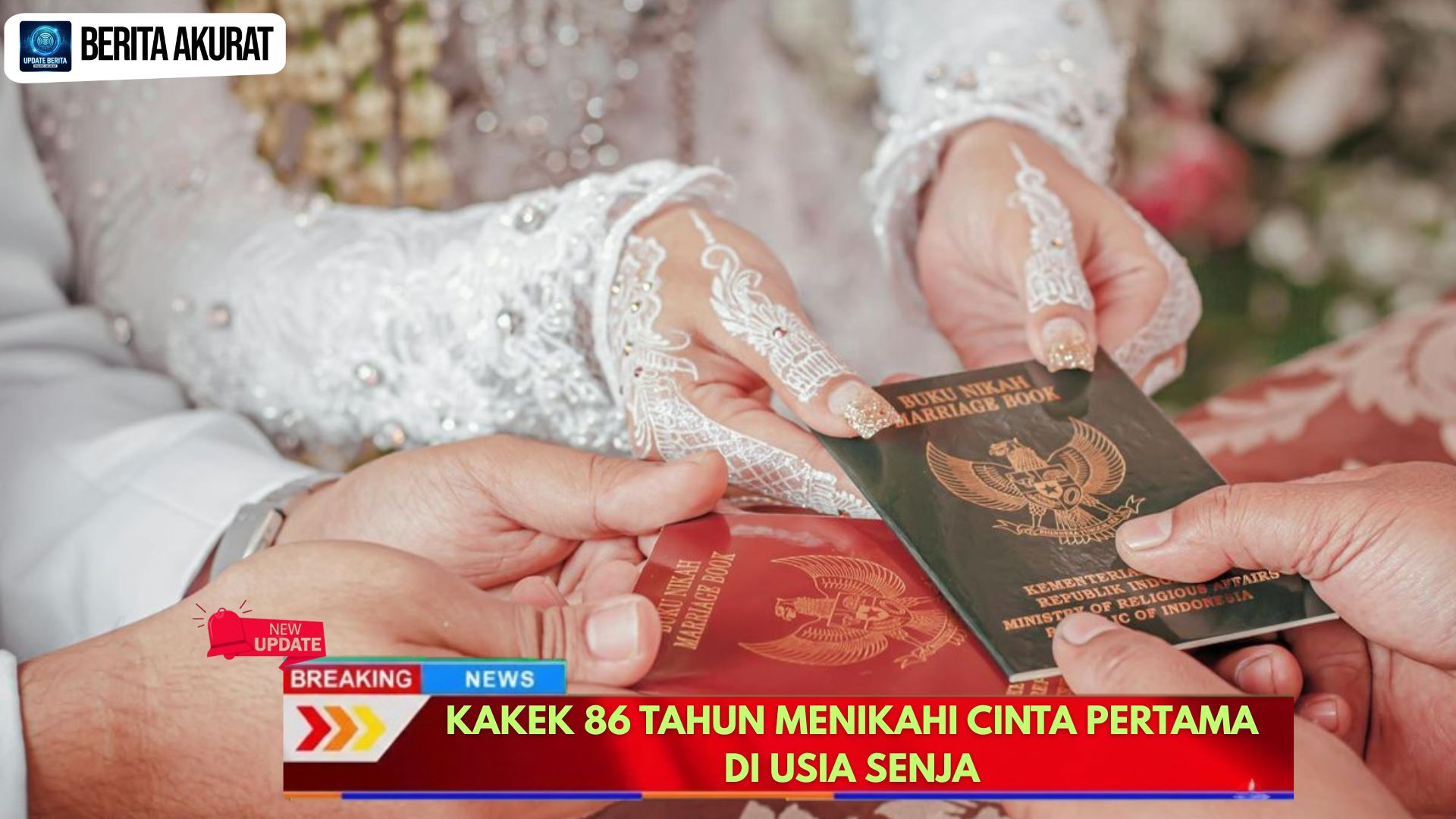 Kakek 86 Tahun Menikahi Cinta Pertama di Usia Senja