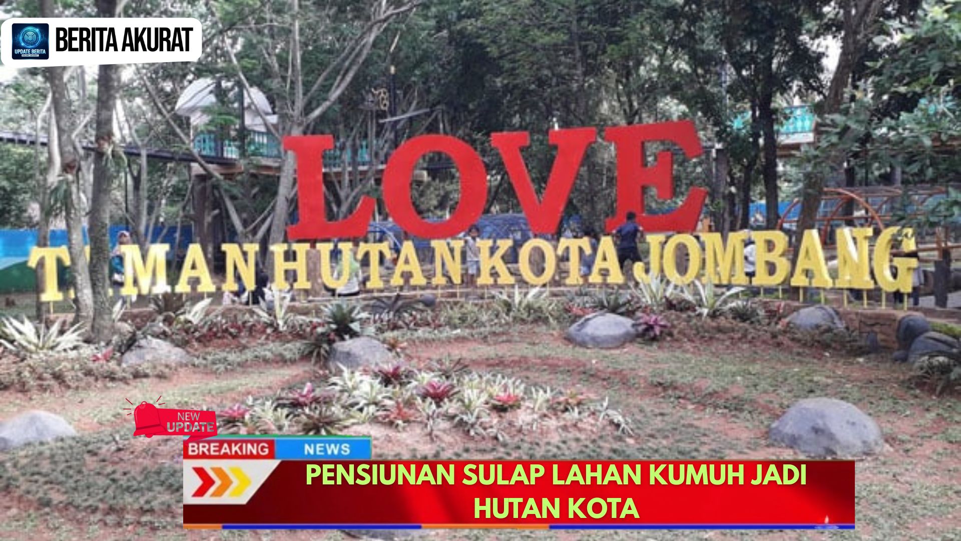 Pensiunan Sulap Lahan Kumuh Jadi Hutan Kota