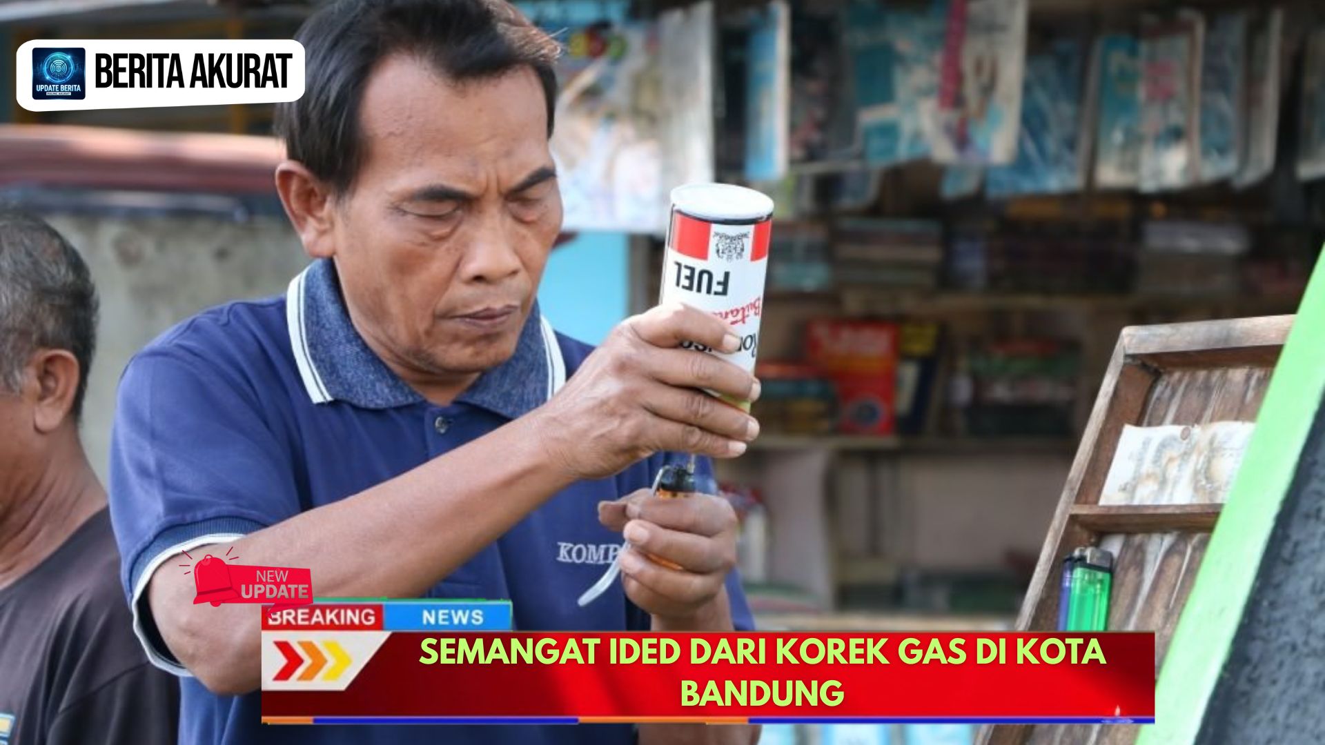 Semangat Ided dari Korek Gas di Kota Bandung