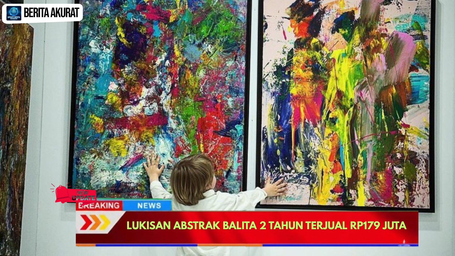 Lukisan Abstrak Balita 2 Tahun Terjual Rp179 Juta