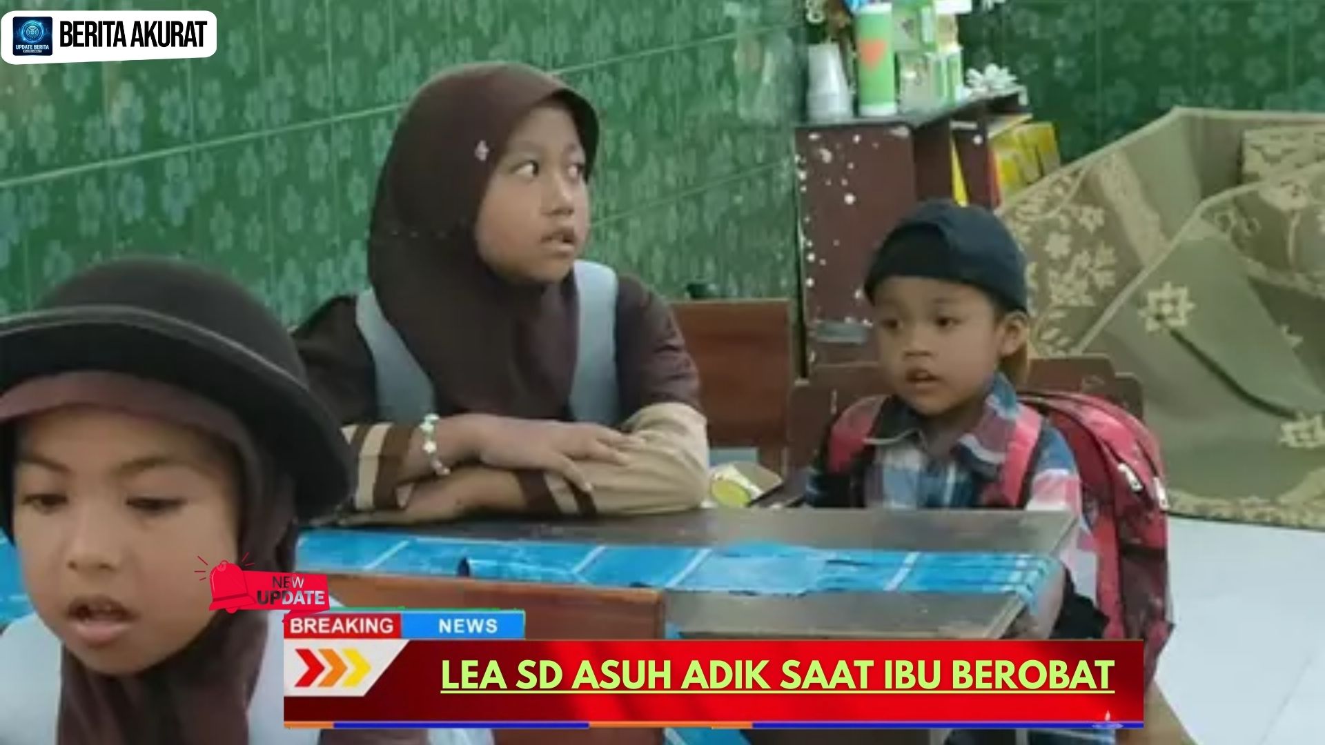 Lea SD Asuh Adik Saat Ibu Berobat