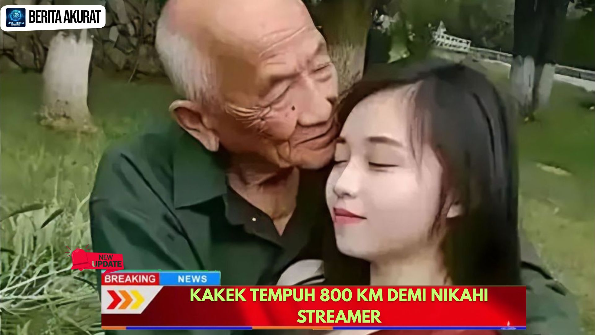 Kakek Tempuh 800 Km Demi Nikahi Streamer