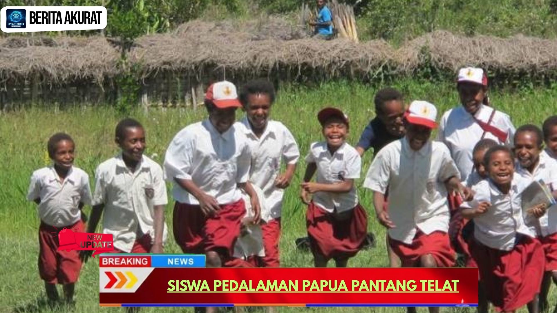 Siswa Pedalaman Papua Pantang Telat