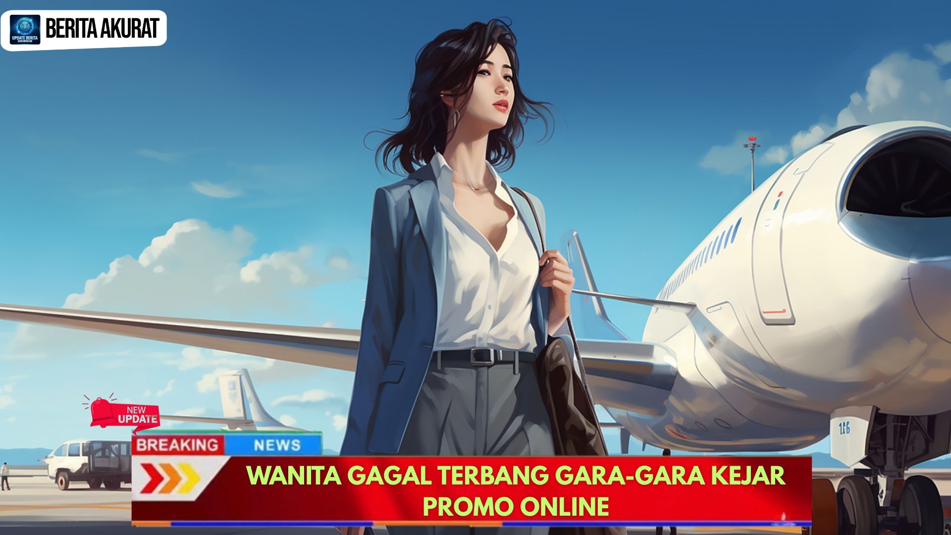 Wanita Gagal Terbang Gara-gara Kejar Promo Online