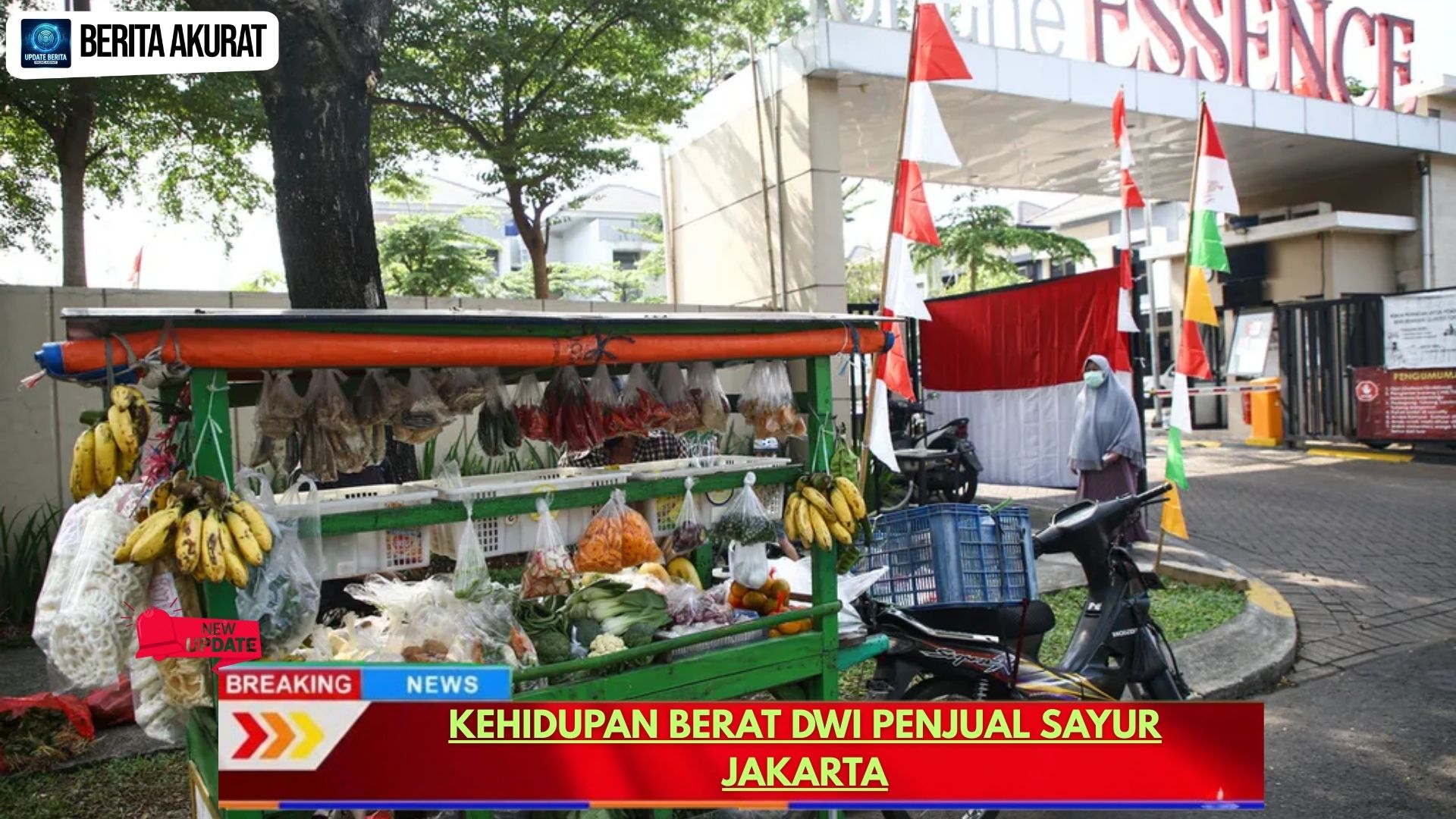 Kehidupan Berat Dwi Penjual Sayur Jakarta