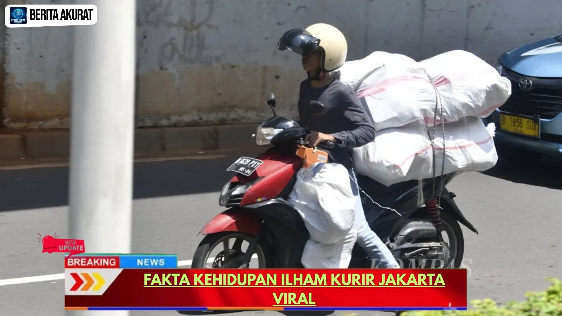 Fakta Kehidupan Ilham Kurir Jakarta Viral