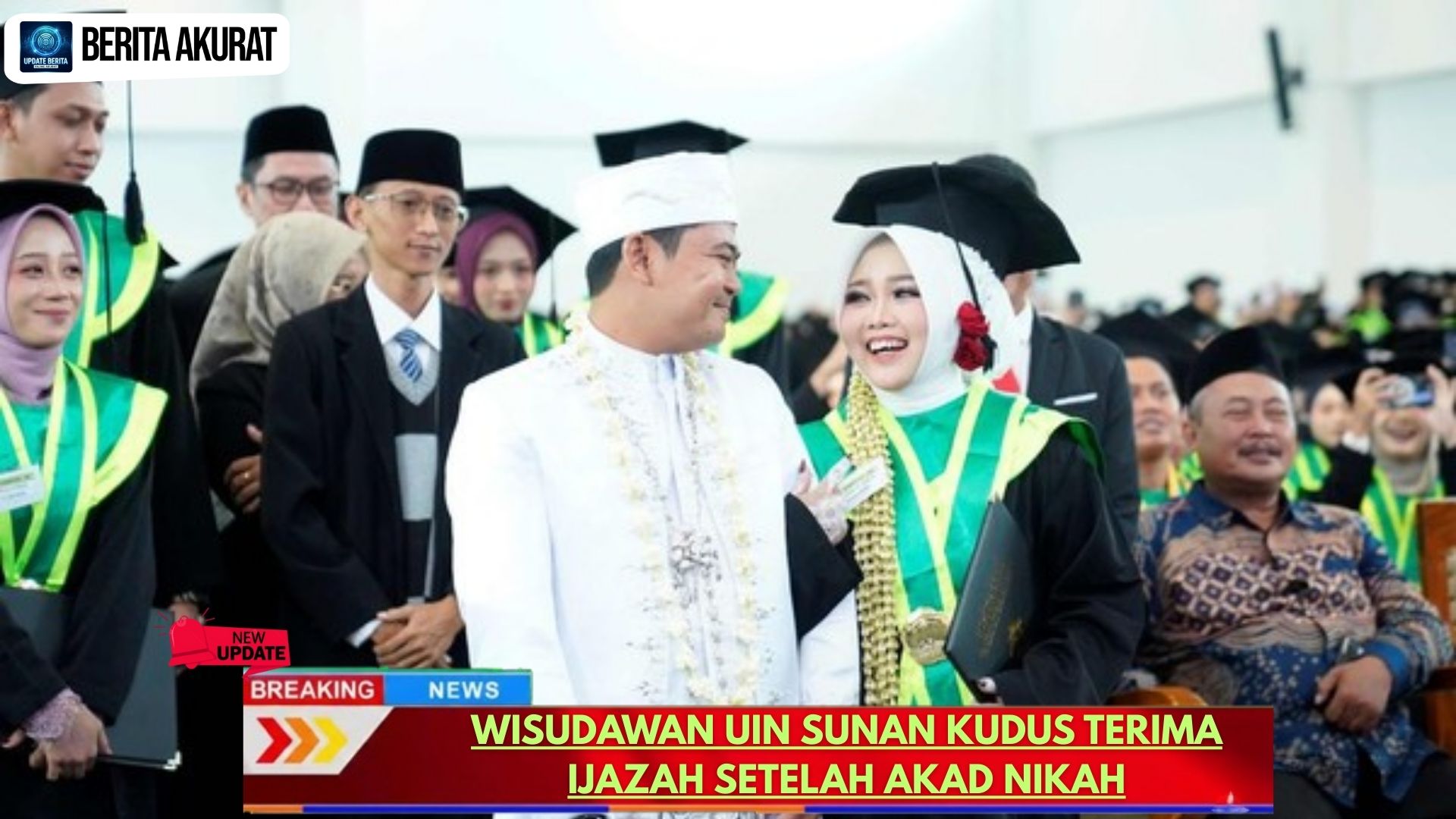 Wisudawan UIN Sunan Kudus Terima Ijazah Setelah Akad Nikah