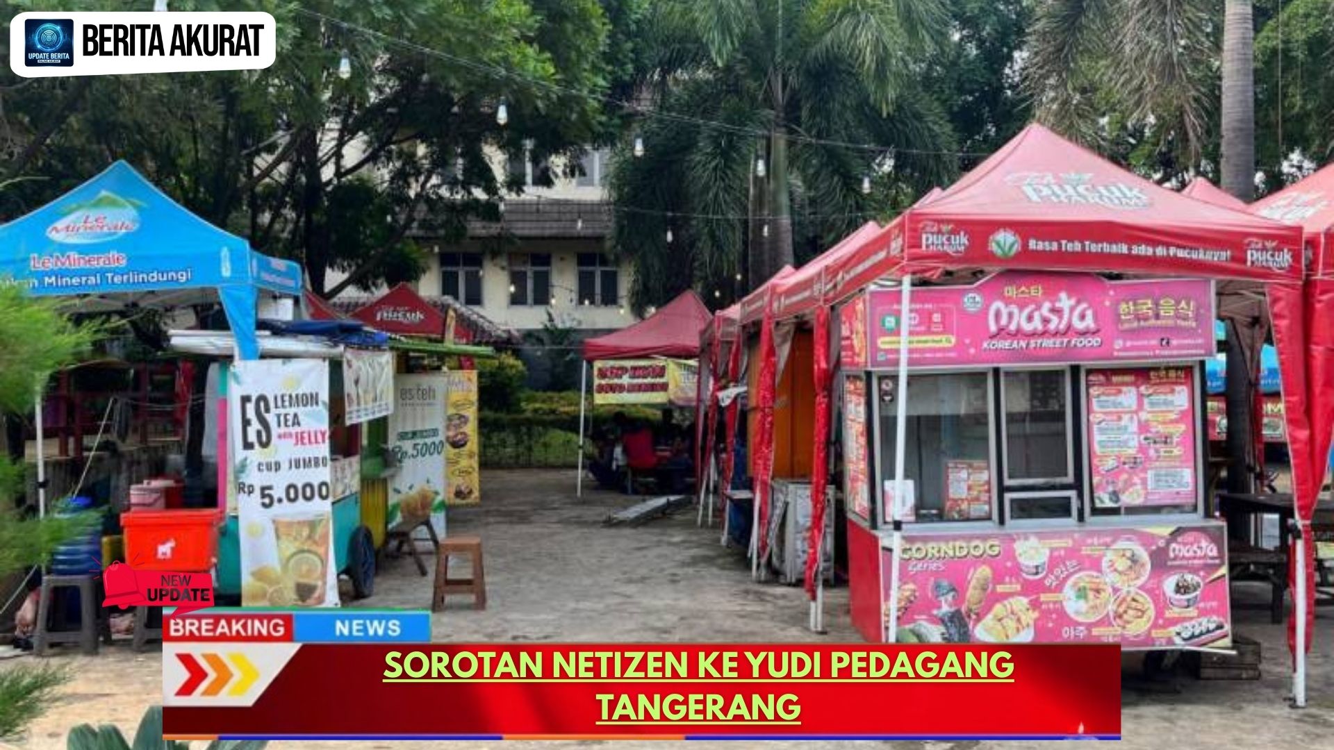Sorotan Netizen ke Yudi Pedagang Tangerang