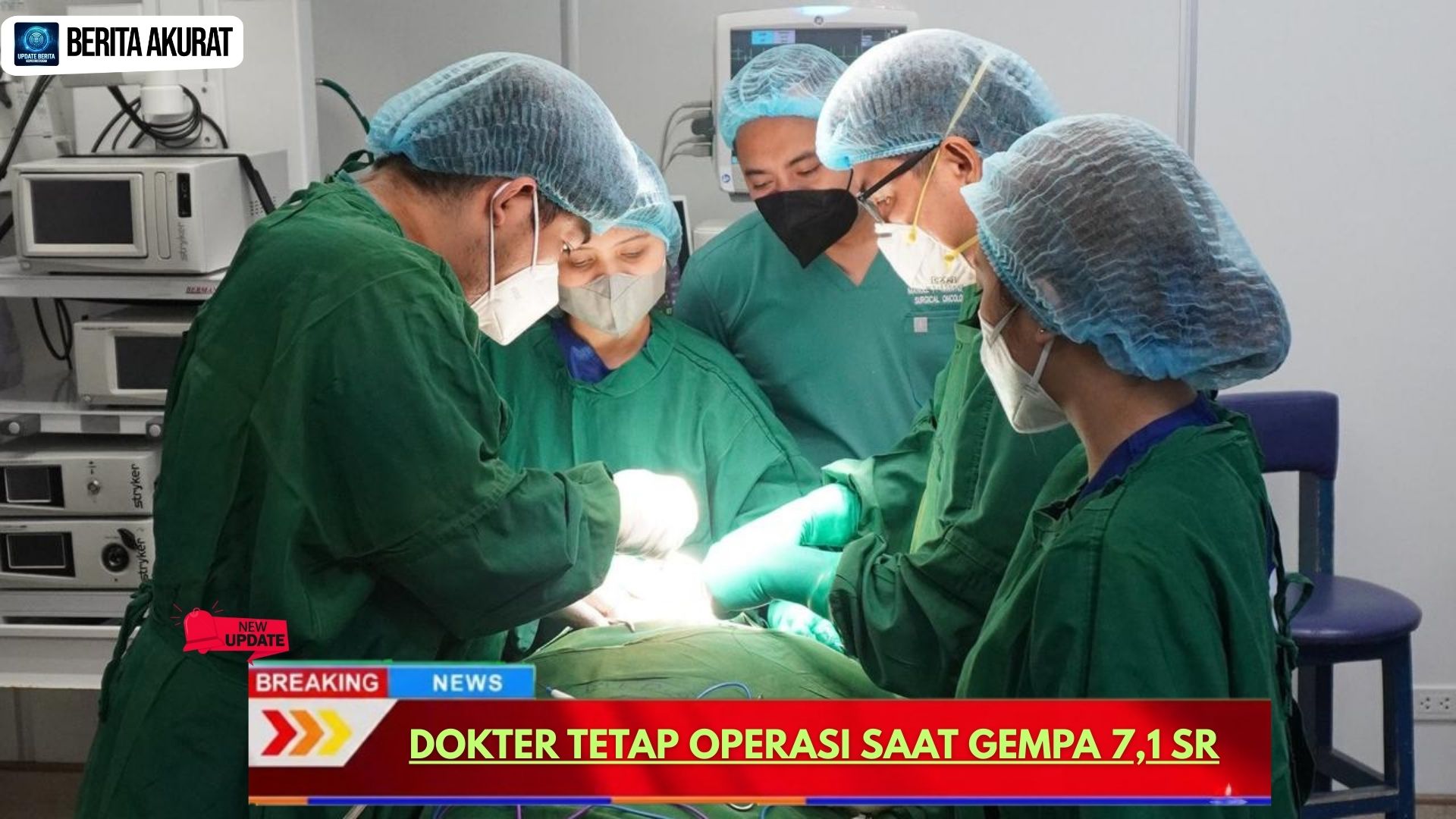 Dokter Tetap Operasi Saat Gempa 7,1 SR
