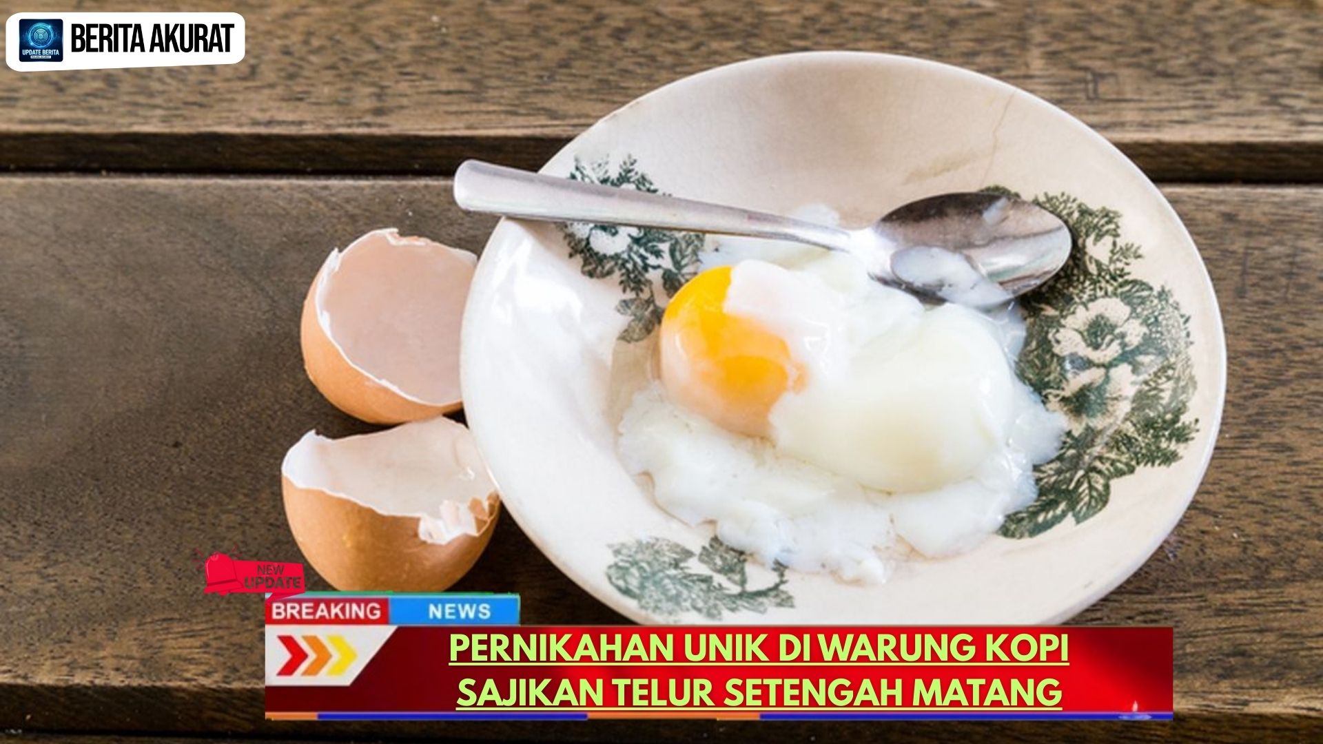 Pernikahan Unik di Warung Kopi Sajikan Telur Setengah Matang