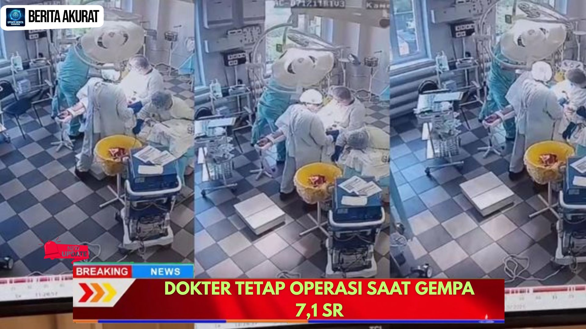 Dokter Tetap Operasi Saat Gempa 7,1 SR