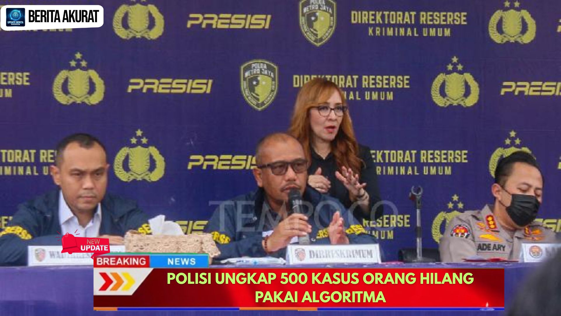 Polisi Ungkap 500 Kasus Orang Hilang Pakai Algoritma