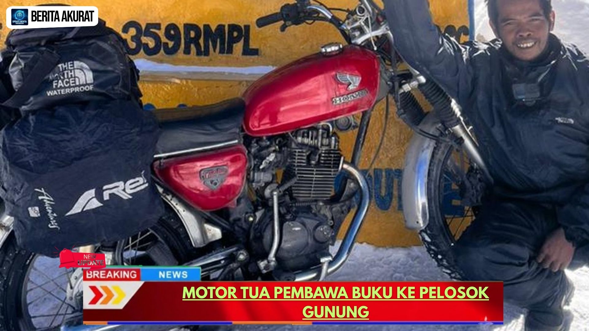 Motor Tua Pembawa Buku ke Pelosok Gunung