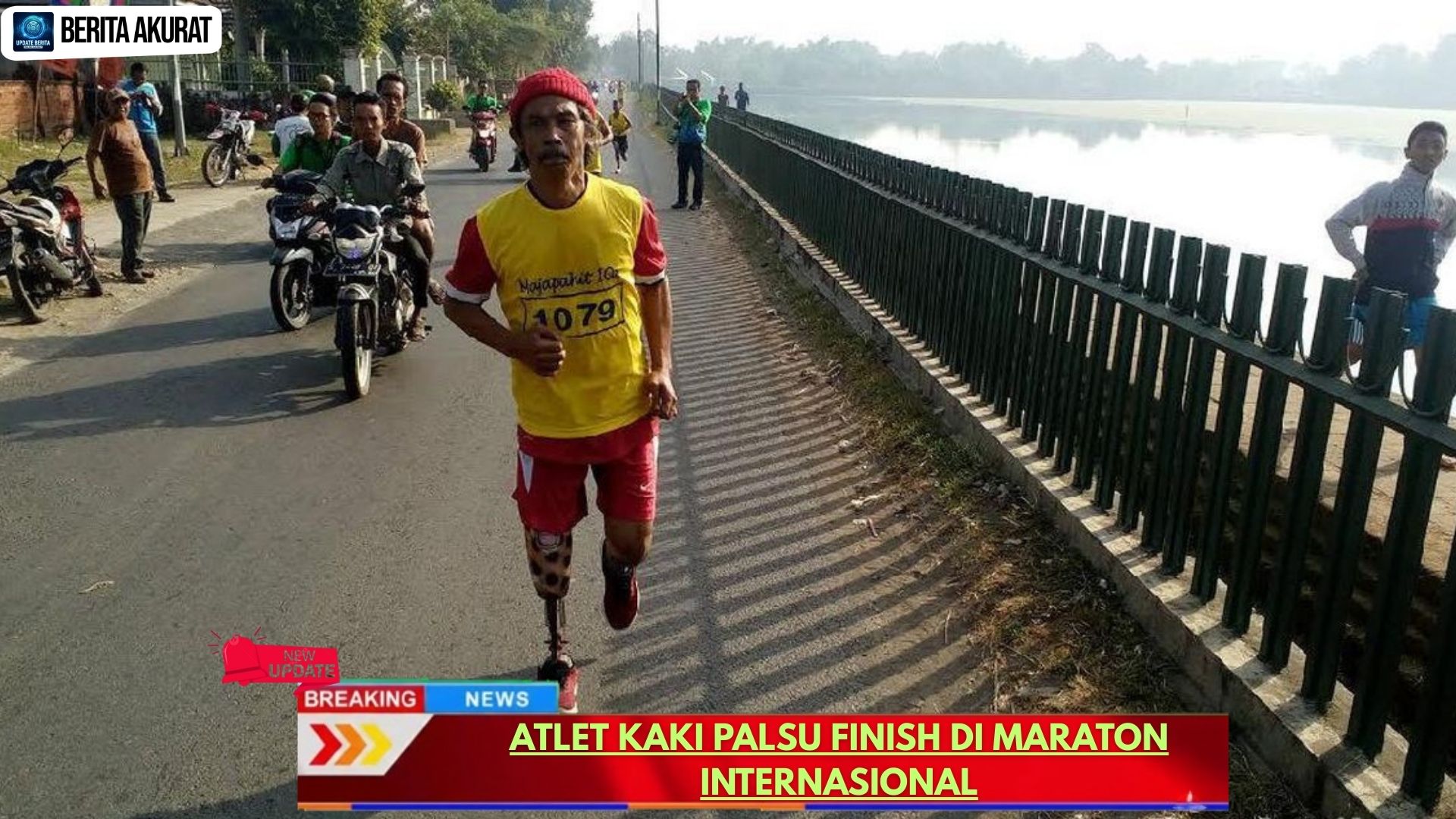 Atlet Kaki Palsu Finish di Maraton Internasional