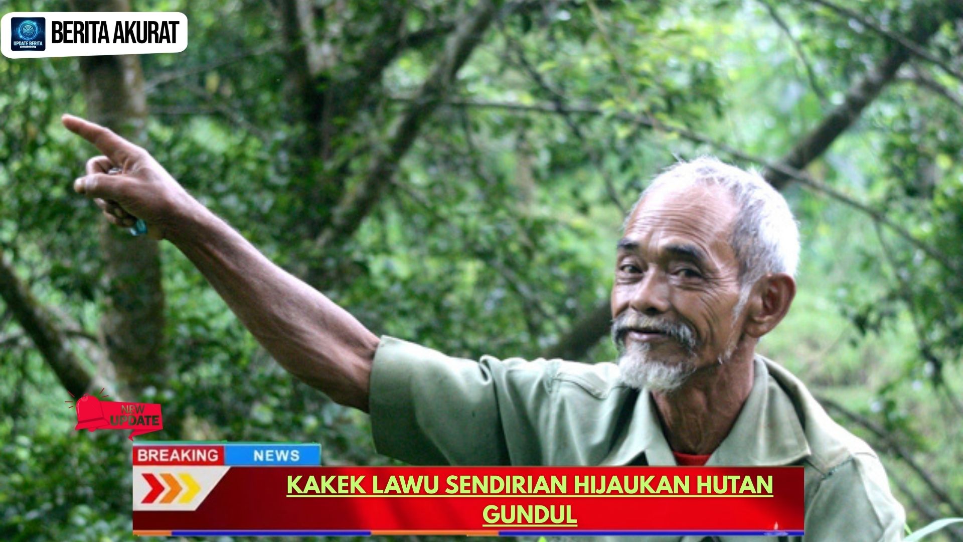 Kakek Lawu Sendirian Hijaukan Hutan Gundul