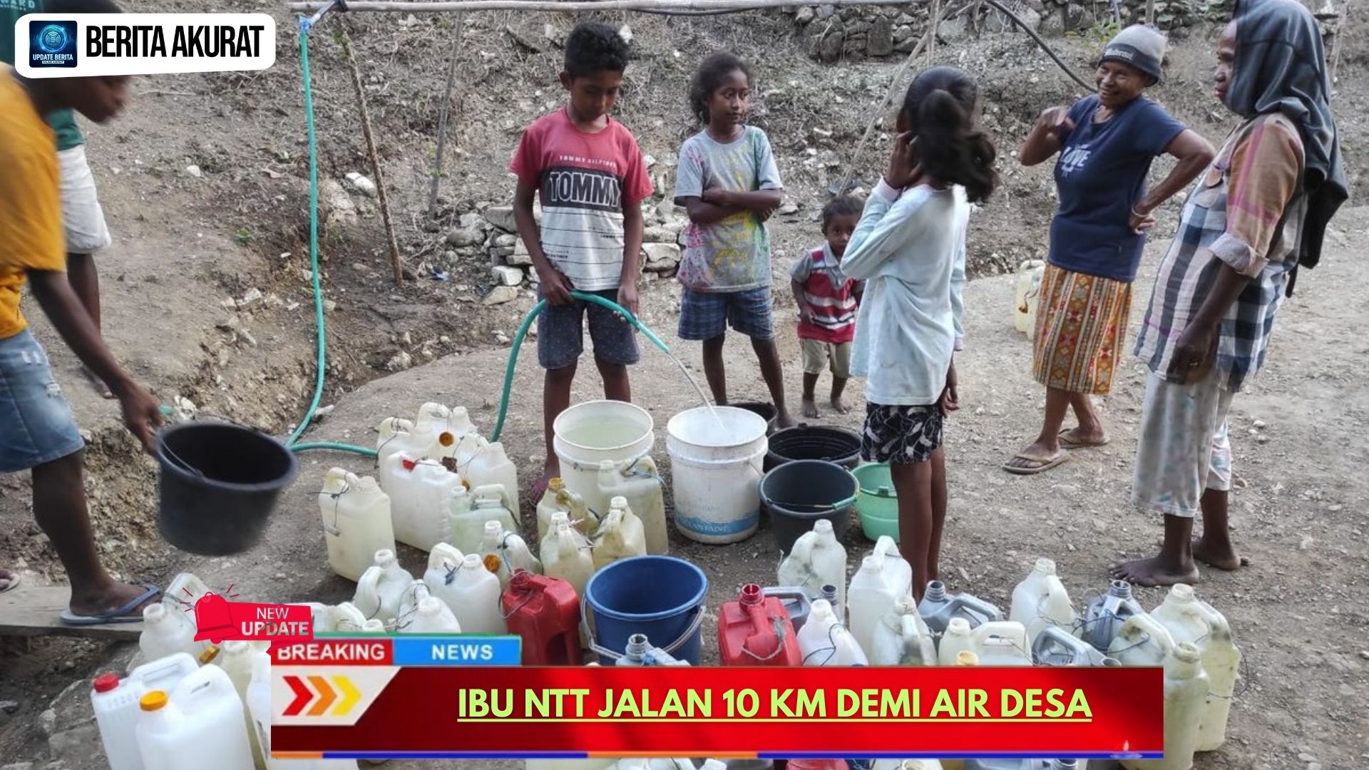 Ibu NTT Jalan 10 Km Demi Air Desa