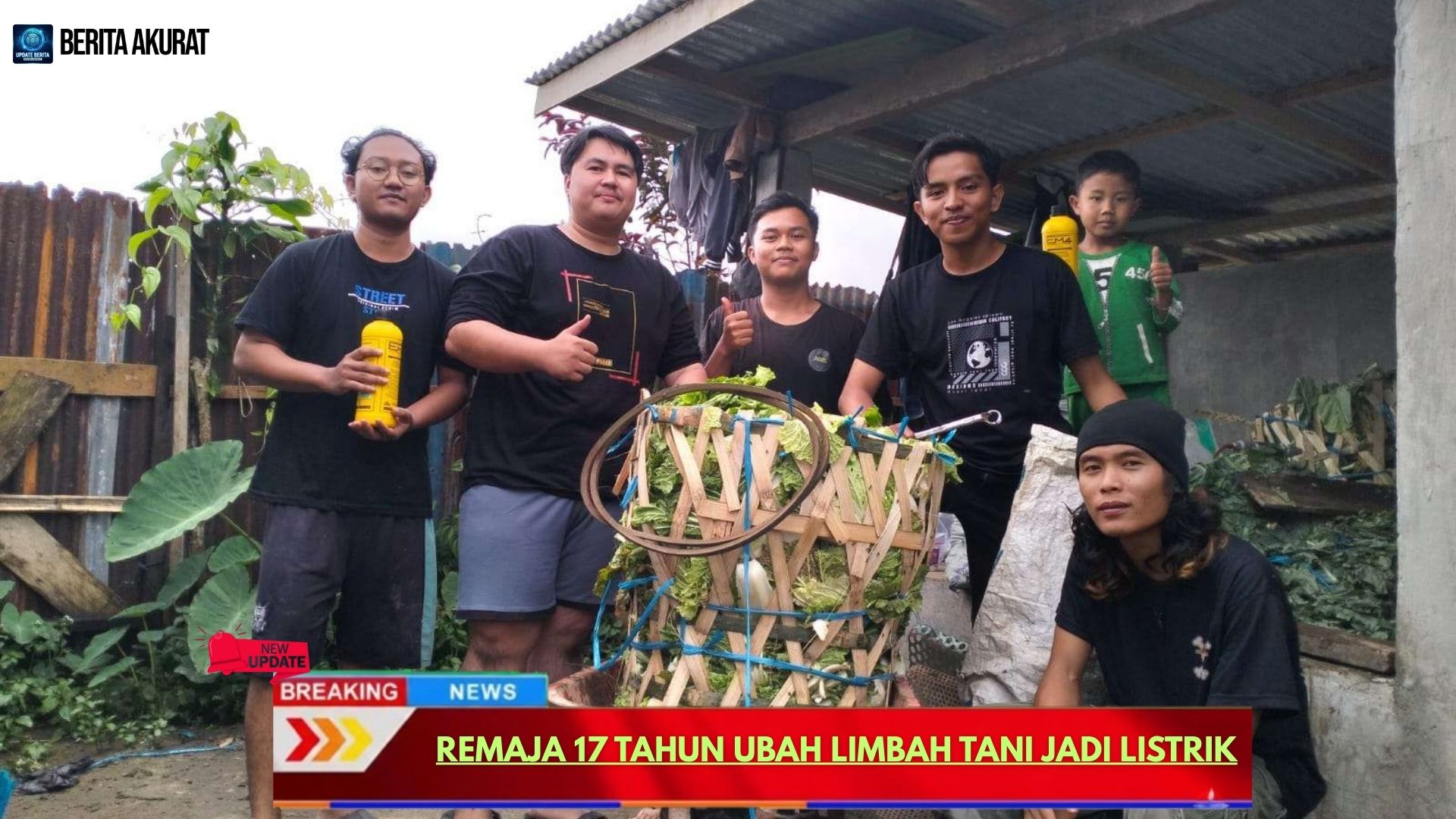 Remaja 17 Tahun Ubah Limbah Tani Jadi Listrik